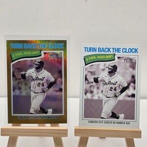 2026 Topps Heritage Turn Back The Clock Miguel Cabrera #333 Gold Refractor/50